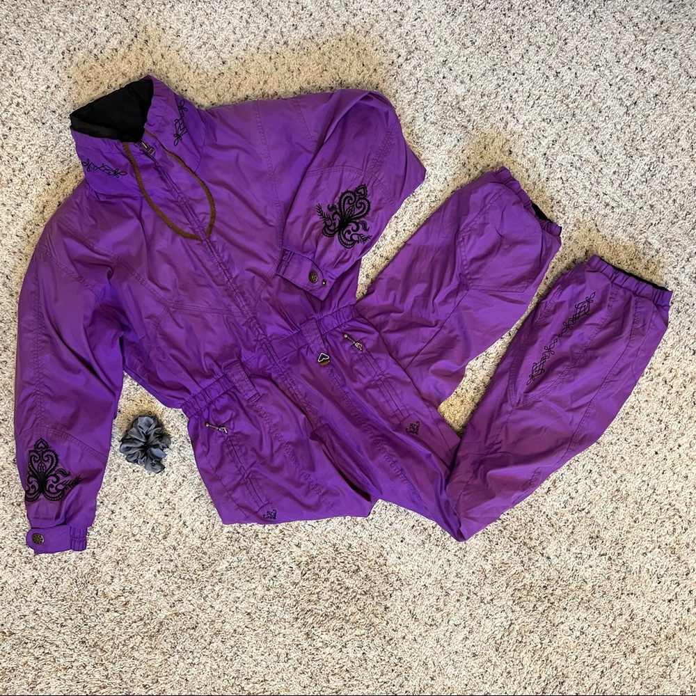 Obermeyer Vintage Purple Onesie Snow Suit